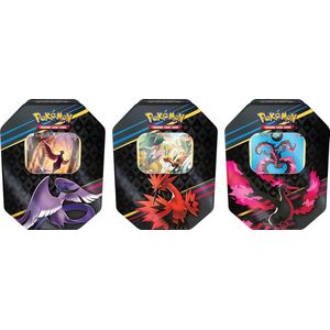 Pokémon TCG - Crown Zenith - Galarian Articuno/Galarian Zapdos/Galarian Moltres V-Forces Tin Box (1x Random Box))