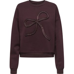 Only - Onlelisanna O-neck Box Swt - Trui - Diep Burgundy