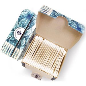 Milieuvriendelijke Wattenstaafjes met Papieren Steel - Biologisch Afbreekbare Wattenstaafjes voor Nauwkeurige Reiniging