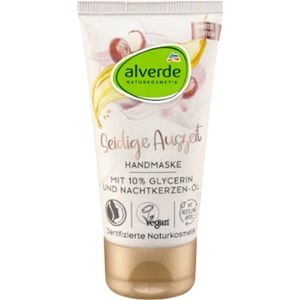 Alverde Naturkosmetik Handmasker - Seidige Auszeit | 1x 50 ml - Met Glycering & Nachtkersenolie | Vegan