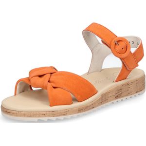 Sandalen - Effen - Leer/Suède - Verstelbare Riemen - Platte Hak