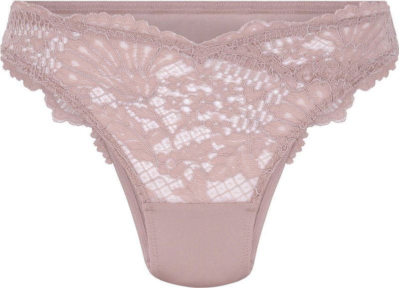 Hunkemöller Hoog uitgesneden brazilian Essie Paars XS