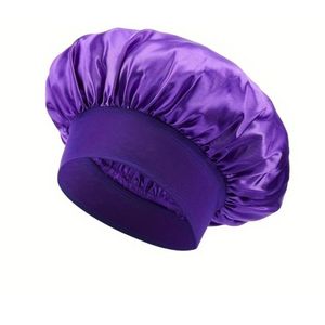 Livano Zijden Slaapmuts - Satijnen Nachtmuts - Silk Bonnet - Sleep Cap - Haarverzorging - Satin - Verstelbaar - Voor Zacht & Stralend Haar - Paars