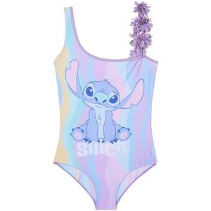 ST TRADING Meisjes Badpak, Eendelig Zwemkleding, Rekbaar en Comfortabel, Strand en Zwembad, Multi Stitch Design, Leeftijd 11-12 Jaar