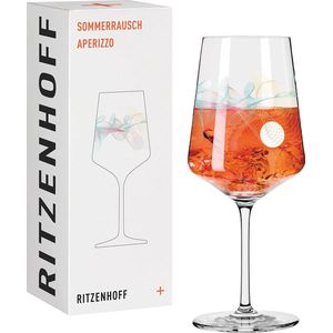 Aperitiefglas 500 ml – Serie Sommerrausch Nr. 14 met kleurrijke spiralen – Made in Germany