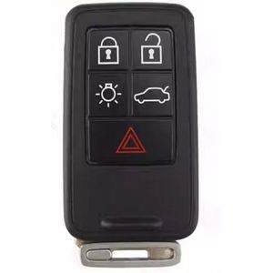 TLVX Sterke Autosleutel Behuizing Geschikt voor Volvo S60 / V60 / V70 / S80 / XC60 / XC70 / Ter vervanging van Originele Sleutel behuizing / Afstandsbediening Auto / 5 knops / Achterklep / Licht knop / 5 knoppen / 1 stuks