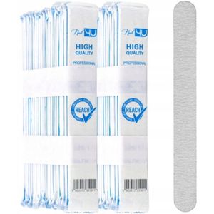 Nail4U Basic Nagelvijlen Recht 100/180 - Set van 50 Stuks