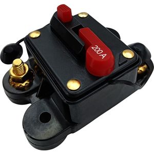 ProRide Automatische Zekering 200A - 12V/48V DC - Spatwaterdicht - Stroomonderbreker voor Voertuigen en Boten