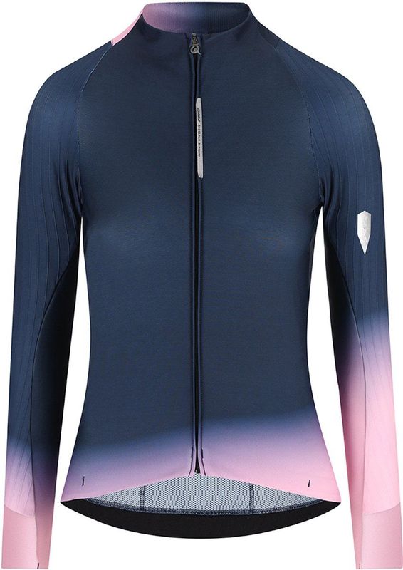 Q36.5 - Gregarius Hybrid Collar Fade - Fietsshirt - Blauw - Lange Mouwen