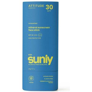 Attitude - Sunly - Gezichtszonnebrandstick Kids - SPF30 - Bioafbreekbare Tube