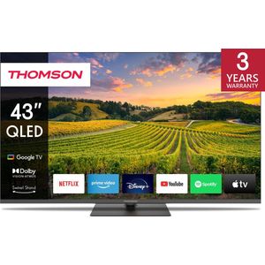 Thomson - 4K Ultra HD QLED - Smart Google TV - 43QG5C14
