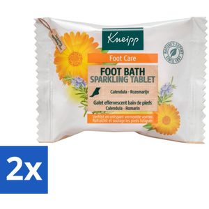 2 x Kneipp Voetbadbruistablet Calendula 80 gr - Voetbad - Voetverzorging - Verzachtende Voetcreme - Vermoeide Voeten - Kneipp