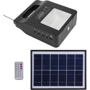 Draagbare Krachtcentrale - Zonnepaneel Batterijgenerator met FM-luidspreker en USB-oplader voor Camping en Reizen .