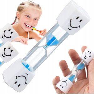Zandlopers - 3 Minuten - Badkamer douche Timer - Spelletjes Timer – 2 Stuks - Blauw