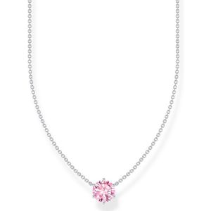 Thomas Sabo - KE2210-051-9 - Ketting - 925 Sterling Zilver - Roze Zirkonia