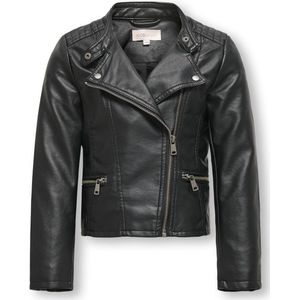 ONLY KOGFREYA FAUX LEATHER BIKER OTW NOOS Meisjes Jas - Maat 128