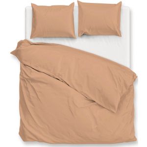 Dekbedovertrek - Percalle Cream Tan - Zo!Home - Lits-jumeaux (240 x 200/220 cm)