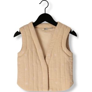 Daily7 - Bloemen gilet - Orange - Maat 110