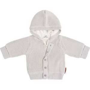 Baby's Only Vestje met capuchon teddy Soul - Warm Linen - 80 - 100% ecologisch katoen - GOTS