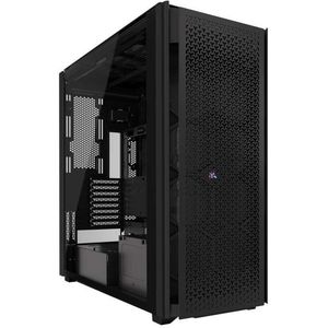 Corsair - Icue Link 9000D - PC-behuizing - Zwart - Full Tower, Roestvrij staal, Gehard glas, 6x 2.5 bays, 10x expansiesleuven