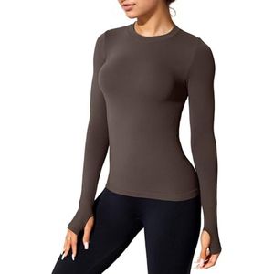 Sportshirt Dames met Lange Mouwen voor Gym, Yoga en Fitness - Ademend en Lichtweight