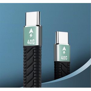 Thunderbolt 3 Kabel 40Gbps 100W Thunderbolt 3 Dock Kabel 9CM 20V 3A TB3 Kabel Mannelijke