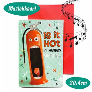 Verjaardagskaart Met Geluid - Brandweer Kaart met Muziek - Kinderen - Verjaardag Muziekkaart - Muziekwenskaart - Wenskaart Grappig - Ansichtkaarten - Birthday Card - Verjaardagskaarten – Met Rode Envelop