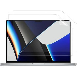 2x Beschermfolie - Geschikt voor MacBook Pro 16 inch - Screenprotector - Folie - A2141/A2485/A2780 M2 Pro,Max (2019-2023)