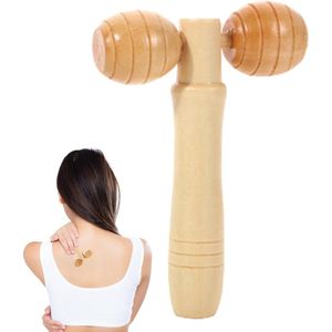 Handmatige rolmassageapparaat - handbediende handmatige spierstimulator - arbeidsbesparend massagegereedschap voor benen, gezicht, nek en rug