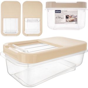 Opbergbox voor Wascapsules, Waspoeder en Voeder Beige 5 l - Opbergdoos - Opslag Container