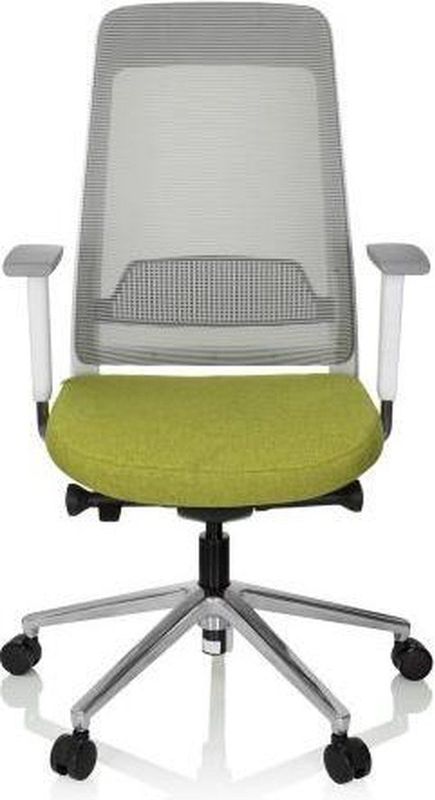 CHIARO - T2 WHITE - Bureaustoel - Groen/Grijs - Stof/Netstof - Ergonomisch