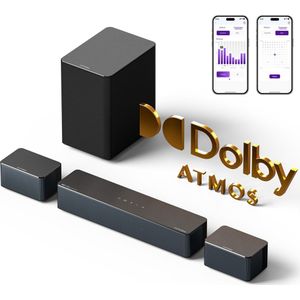 ULTIMEA - Poseidon D60 - 5.1 Soundbar - Draadloze Subwoofer - Surround Speakers - Homecinema Systeem