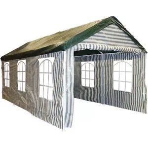 Buitengewoon Boet Partytent 300x600 cm - Groen/Wit