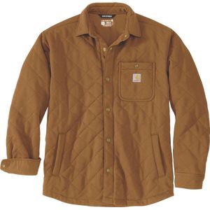 Carhartt - Quilted Snap Front Shirt Jacket - Vrijetijdsjack - Bruin