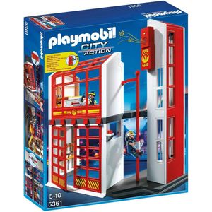 Playmobil Brandweerkazerne met sirene - 5361