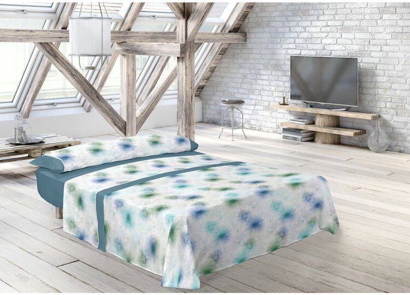 Pierre Cardin - ESTILO - Set Beddengoed - Blauw - Bed van 200 - 4 Stuks