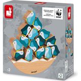 Janod WWF - Evenwichtsspel Pinguin | Geschikt voor 1+ spelers | FSC-gecertificeerd hout en waterverf