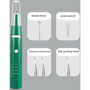 Ultrasoon tandenreinigingsapparaat, elektrisch tandenreinigingsapparaat, apparaat voor het bleken van tanden thuis - groen