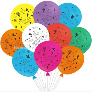 Herdenking Ballonnen - Uitvaart Crematie - Begrafenis herdenking - Begrafenis ballonnen - Uitvaart decoratie - gekleurde ballonnen uitvaart