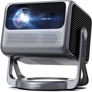 Smart Projector – Mini Beamer – Home Cinema Beamer – Draagbare Projector – WiFi Projector – Android TV 11.0 – 600 ANSI Lumen – Native Full HD 1080p met 4K Ondersteuning