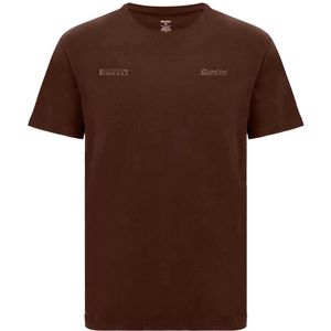 Santini Pirelli T-shirt Met Korte Mouwen Bruin S Man,Vrouw