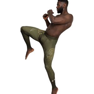 Venum Serpenti Sportlegging Spats Kaki Brons Ivoor - S