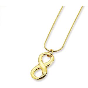 Amanto Ketting Dari Gold - 316L Staal PVD - Infinity - 20x11mm - 50cm