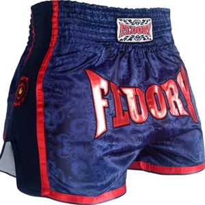 Fluory Muay Thai Short Kickboks Broek Zwart Geel MTSF29 - XS