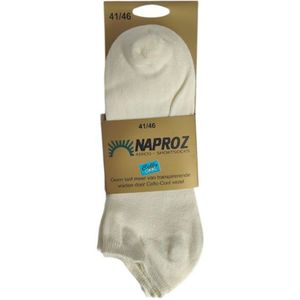 Naproz - Airco Shortsock - Voordeelset 3 paar - Ecru - maat 41-46