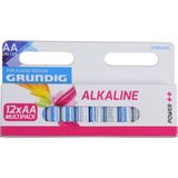 Grundi AA Alkaline Batterijen | 12 stuks