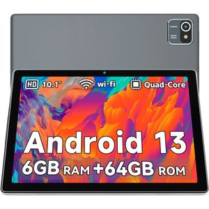 Hotlight MB1001 - Android 13 Tablet - 10.1 inch - 6(2+4)GB RAM/64GB ROM - 5000mAh - Grijs