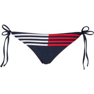 Tommy Hilfiger strik bikinibroekje met strepen marine - Maat S