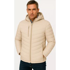 Frivilin - Winterjas - Ecru - Lichtgewicht Pufferjas - Slim Fit