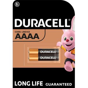 De Duracell Specialty Alkaline AAAA-batterij 1,5V (LR8D425) - 2 stuks